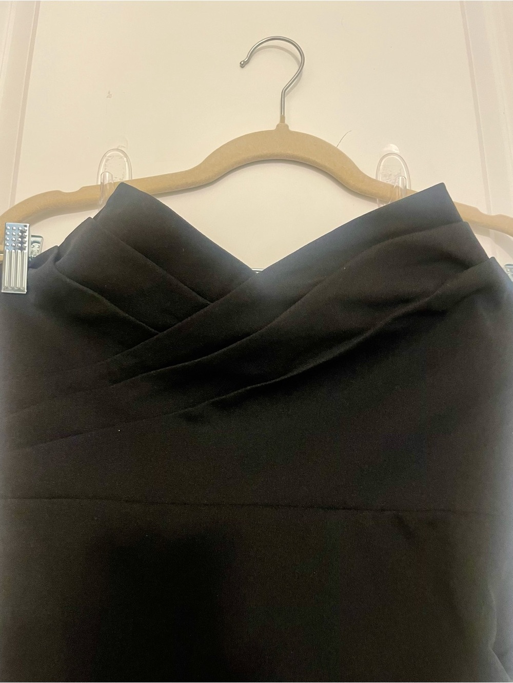 Black Strapless Pencil Dress